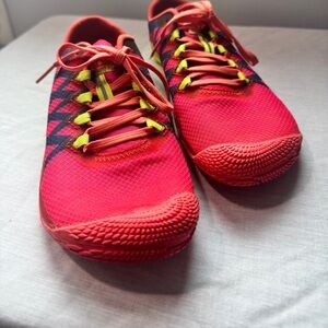 Merrell Red and Neon Yellow Athletic Shoes